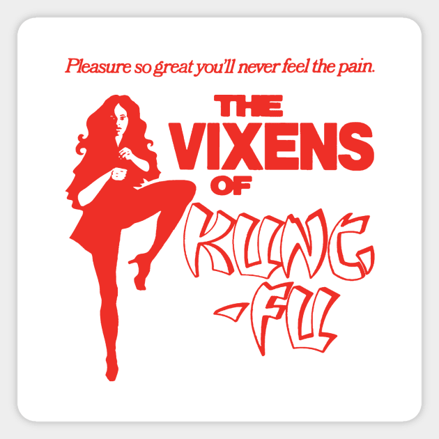 The Vixens of Kung Fu (A Tale of Yin Yang) Sticker by The Video Basement